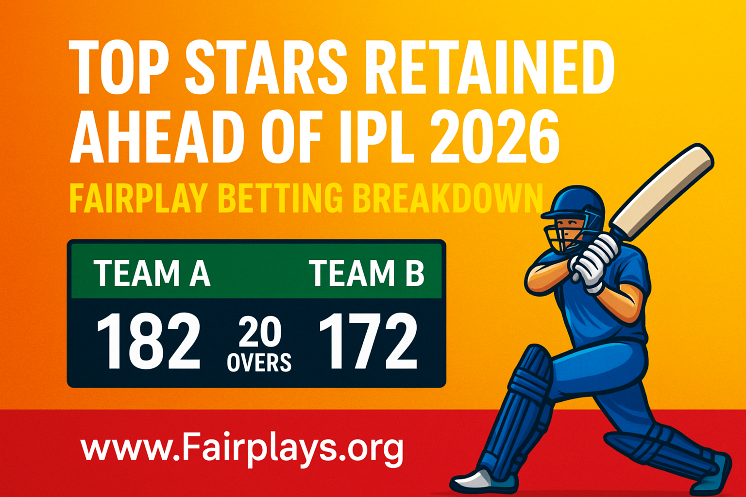 Top Stars Retained Ahead of IPL 2026 — Fairplay Betting Breakdown